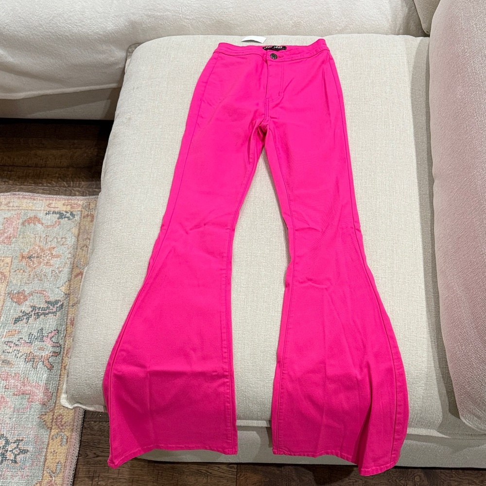 Pink Flared Pants